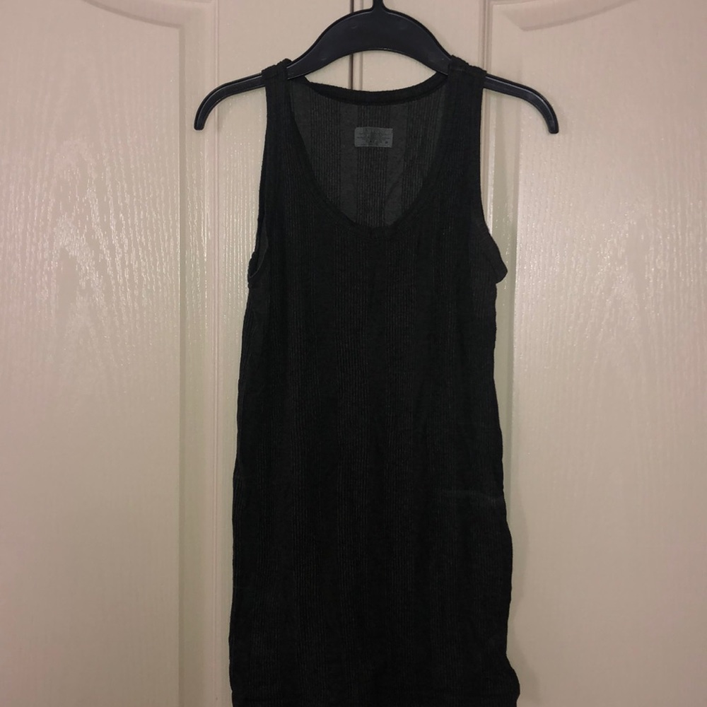 Athleta dark gray ribbed tank